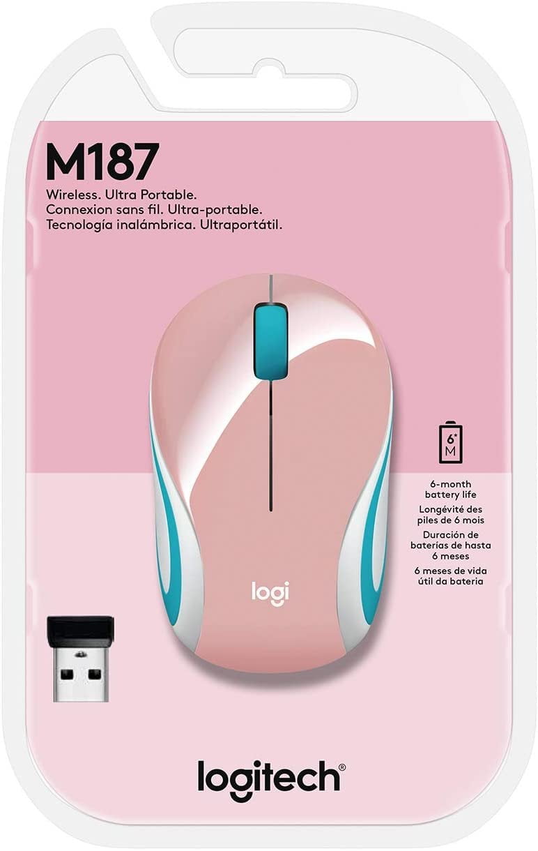 Logitech Wireless Mini Mouse Ultra Portable, USB Unifying Blossom - Walmart.com