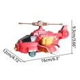 Toy Car, Inertial Collision Deformation Helicopter Turned Into A Robot