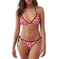 thumbnail image 1 of Fotbe valentine day with heart Traje de Baño para Mujer de Dos Piezas – Bikini Sexy de Tirantes Tipo Halter con Diseño Triangular, 1 of 6