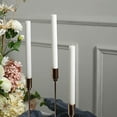 thumbnail image 5 of BalsaCircle 5 Unscented 9 in White Beige Premium Wax Taper Candles Ribbed Design Party Events Decorations Supplies, 5 of 8
