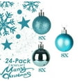 thumbnail image 3 of RBCKVXZ 24Pcs Christmas Tree Balls Ornaments for Xmas Christmas Tree 30mm/1.18" Shatterproof Christmas Decorations Hanging Bulbs for Holiday Wedding Party Christmas Gifts on Clearance, 3 of 6