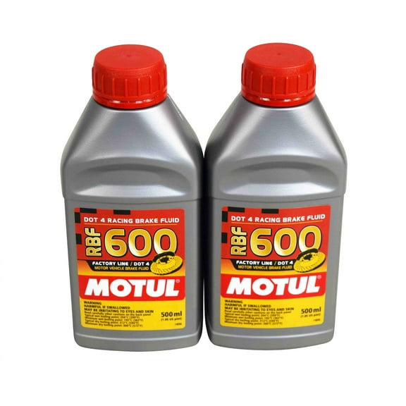 Motul (2 Pack)Dot-4 100 Percent Synthetic Racing Brake Fluid - 500 ml