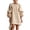 108#Beige, variant on Womens Long Balloon Sleeve Mini Dress Cotton Linen 3D Floral Cuff Round Neck Loose Casual Travel Dress