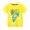 Yellow, variant on Rohuuque Kids Boys Girls Football Printed Tops Short Sleeved Solid Round Neck Basic T Shirts Summer Sport Clothes 2 Years Yellow