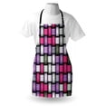 thumbnail image 3 of Abstract Apron Knot Pattern with Large Fractal Yarns Geometric Linked Bands Graphic, Unisex Kitchen Bib Apron with Adjustable Neck for Cooking Baking Gardening, Pink Purple Silver Grey, by Ambesonne, 3 of 3