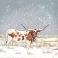 thumbnail image 2 of Baker, Sara 26x26 Black Ornate Wood Framed with Double Matting Museum Art Print Titled - Longhorn Holiday, 2 of 4
