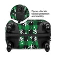 thumbnail image 5 of Wukai Christmas Pattern At Buffalo Plaid Elastic Luggage Cover: Personalized Protection for Your Suitcase - Fits 19~29-inch, Washable & Durable Travel Companion-X-Large, 5 of 8