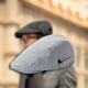 thumbnail image 1 of Sombrero de boina para hombre Yinane Gorra Plana Gris, 1 of 8
