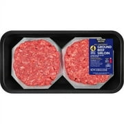 90% Lean/ 10% Fat, Ground Beef Sirloin Patties, 1.33 lbs