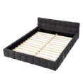 thumbnail image 5 of Queen Size Upholstered Bed Frame,No Box Spring Needed, Sturdy Solid Wood Platform Bed with Thick Chenille Fabric & Headboard , Easy Assembly, Modern Bedroom Upgrade, Durable Design, Dark Grey, 5 of 7