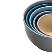 Mainstays 10-Piece Plastic Mixing Bowl Set with Nonslip Base and Assorted Lids