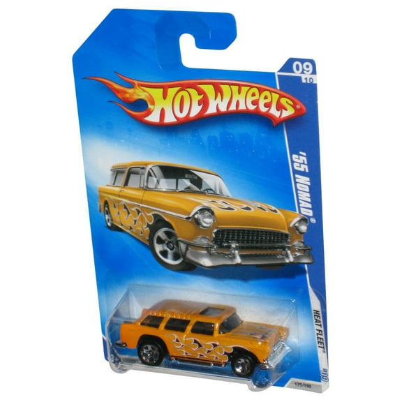 Hot Wheels Heat Fleet '09 (2008) Gold '55 Nomad Toy Car 125/190
