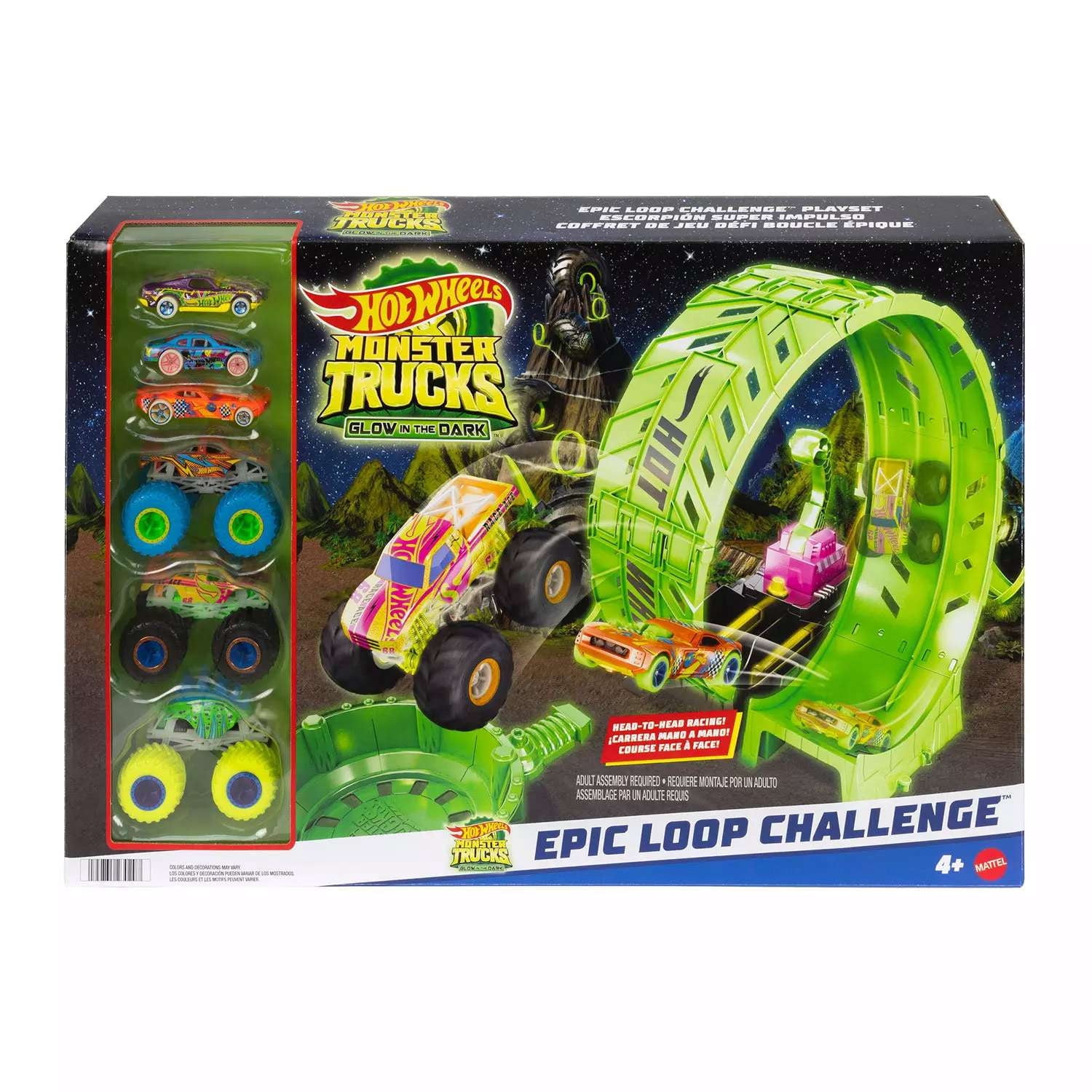 Mattel MTTGFR15 Hot Wheels Monster Truck Downhill Race & Go