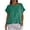 Mint Green, variant on Danhjin Womens Shirts Short Sleeve Linen Crew Neck Tops Casual Collared Blouses Loose Spring Summer Beach Tops
