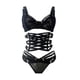 thumbnail image 1 of Gibobby Conjunto de lencería Sexy Lencería sexy para mujer, camisón de encaje con camisola de encaje para mujer lencería(Negro, M), 1 of 3