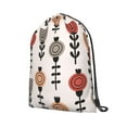 thumbnail image 2 of XMXT Unisex Drawstring Backpack for Women Men, Abstract Simple Flowers Waterproof Gym Bag String Bags for Shopping Sport Travel, s, 2 of 8