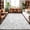 Gray, variant on Gray Floral Washable Area Rug 2 x 3 ft Pastoral White Flowers Petal Leaf Botanical Linen Soft Non Slip Rugs Stain Repellent Indoor Felt Carpet for Living Dining Room Bedroom Home Office