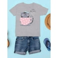 thumbnail image 3 of Cute Cat With Cup Of Coffee T-Shirt Juniors -Image by Shutterstock,  Large, 3 of 4