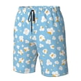 thumbnail image 5 of Kdxio Blue Popcorn Pattern Mens Casual Shorts - Drawstring Summer Beach Sports Shorts for Men, 5 of 9
