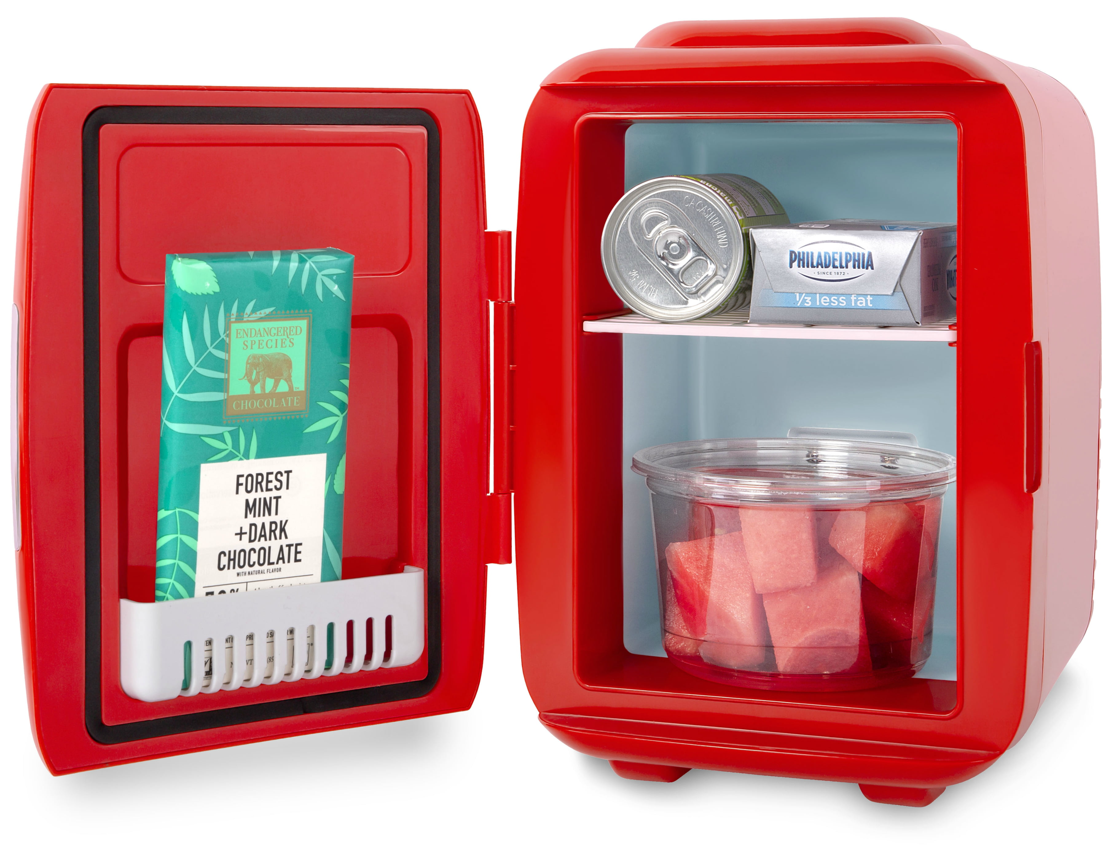 iceQ 4 Litre Portable Small Mini Fridge For Bedroom, Mini Cooler, Warmer In  Red