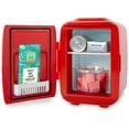 thumbnail image 2 of Cooluli Classic 4-Liter Portable Cooler/Warmer Mini Fridge, Glossy Red, 2 of 6