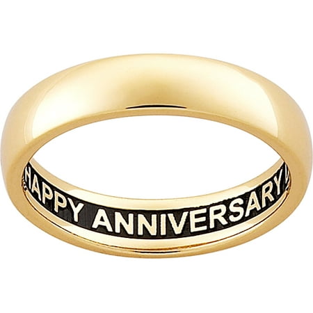 Personalized Gold-Plated Band with Message Inside