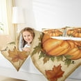 thumbnail image 4 of Manfei Orange Pumpkin King Size Comforter Sets,Autumn Maples Bedding Comforter Set,Happy Fall Bedding Set For Children,Breathable Home Decor Reversible,3-Piece, 4 of 8