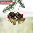 thumbnail image 3 of Colgantes para árbol de Navidad, decoración para colgar, 2025, pequeñas campanas, lazos, estrellas, bolsas de la suerte, alce, Papá Noel, copo de nieve para niños, Año Nuevo, 3 of 5