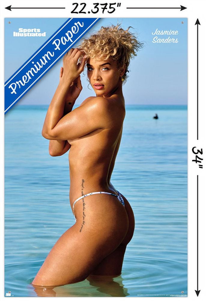 Sports Illustrated: Swimsuit Edition - Jasmine Sanders 22 Wall Poster with Pushpins, 22.375" x 34"