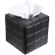 thumbnail image 1 of Elegante soporte para caja de pañuelos de cuero de PU, servilletero cuadrado, dispensador de caja de papel de bombeo, soporte para pañuelos faciales con parte inferior magnética para el hogar, la, 1 of 5