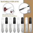 thumbnail image 5 of 60 PCS Empty Storage Cartridges compatible with 1.0ML Glass Ceramics Easy to Fill,Black and White, 5 of 5