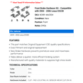 thumbnail image 2 of Front Brake Hardware Kit - Compatible with 2004 - 2006 ES330 2005, 2 of 2