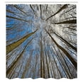 thumbnail image 3 of Ambesonne Scenery Shower Curtain, Clouds Morning Scene, 69"Wx84"L, Blue Brown, 3 of 5