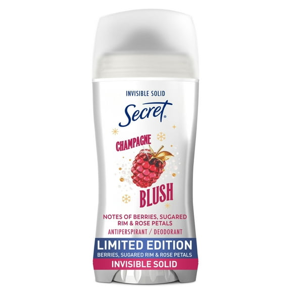 Secret Fresh Invisible Solid Antiperspirant and Deodorant for Women, Champagne Blush 2.6 oz
