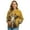Highland Cow Daisy Sunflower Yellow, variant on SCRAWLGOD Highland Cow Daisy Sunflower Yellow Womens Zip Up Long Sleeve Crewneck Sweatshirt Jacket Casual Loose Coats With Pockets Stylish Comfy Lightweight Outerwear, S