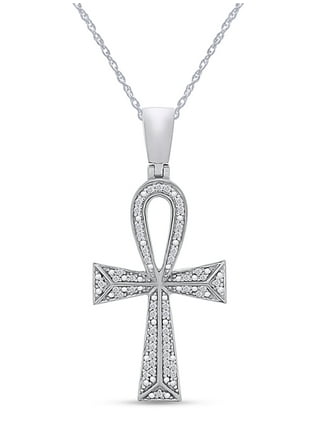Mens ankh necklace sale gold