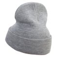 thumbnail image 2 of Irish Clover Embroidered 12 Inch Long Knitted Beanie - Heather Grey OSFM, 2 of 5