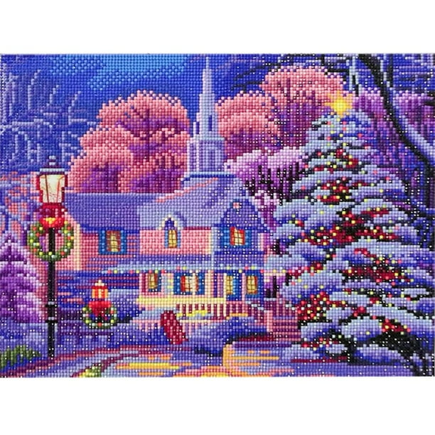 Aktudy Diy Full Drill Led Diamond Painting Fantasy Castle Cross Stitch Light Box Walmart Com Walmart Com
