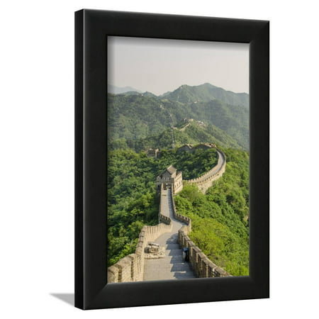 The Original Mutianyu Section of the Great Wall, UNESCO World Heritage Site, Beijing, China, Asia Framed Print Wall Art By Michael