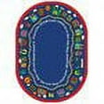 thumbnail image 2 of Bible Train 5'4" x 7'8" Oval Area Rug In Color Multi, 2 of 6