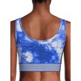 thumbnail image 6 of PSK Collective BTM Compression Fit Ribbed Waistband Printed Bra Top(Women) Size: XS Moisture Wicking, 6 of 6