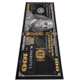 thumbnail image 1 of Black Money Rugs 100 Dollar Bill Area Rug Door Mat Runner for Living Room Bedroom Indoor Outdoor Rug (24" x 71"), 1 of 6
