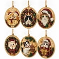 thumbnail image 2 of Kiplyki 6Pcs DIY Pearl Art Christmas Ornament Kit Hanging Diamond Art Christmas Ornament Set Includes Pearls Colorful Beads Art Craft Shimmering Holiday Gift for Tree Window Wall Fireplace Decor, 2 of 7