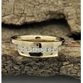 thumbnail image 3 of Forever Jewels 2Ct Round Moissanite Mens Wedding Ring 14K Yellow Gold Plated, 3 of 4