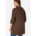 thumbnail image 2 of Woman Within Plus Size Shaker Button-Front Cardigan Sweater, 2 of 6