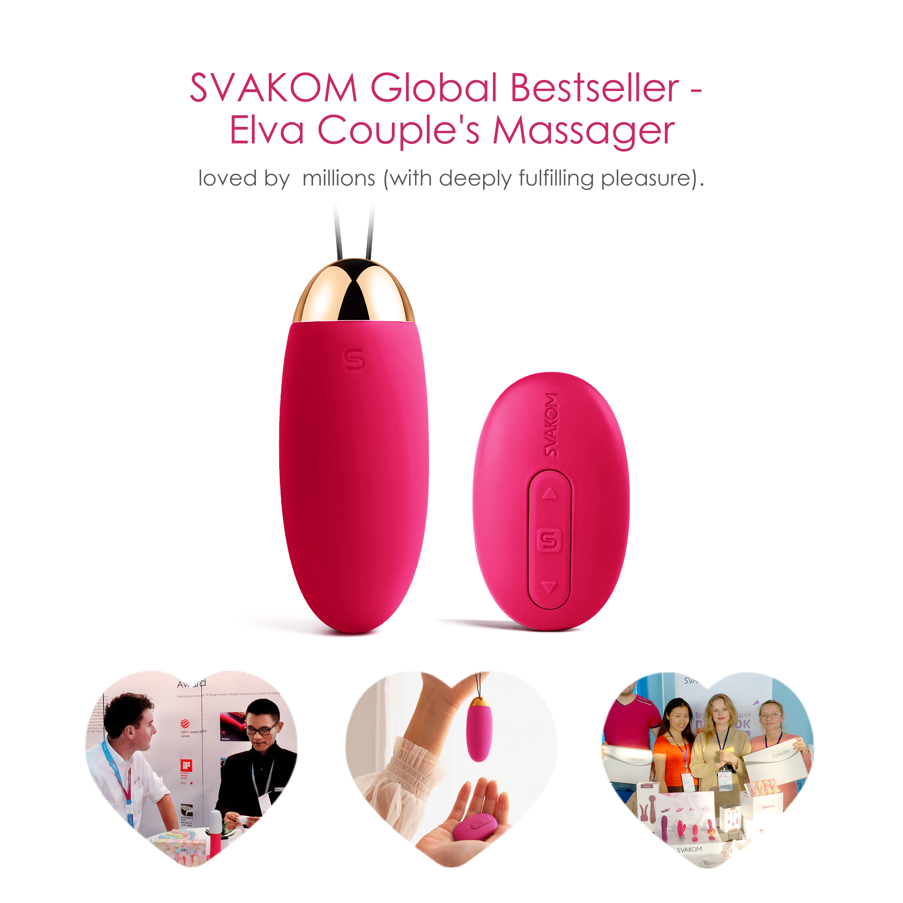 SVAKOM Elva Remote-Controlled Vibrator, Wearable Bullet Vibrator and Adult Sex Toys for Women - image 2 of 10