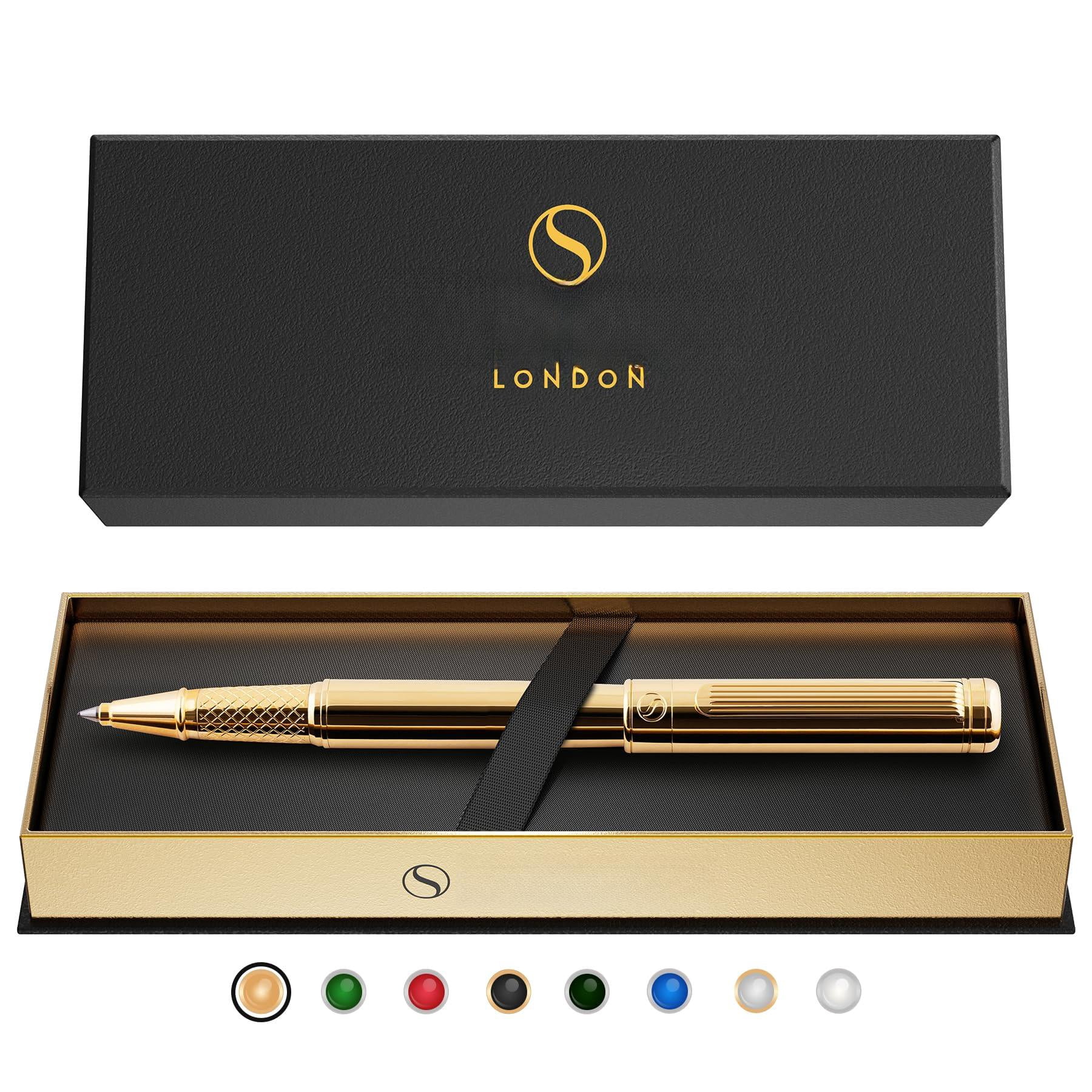 Rollerball Pen - Stunning Luxury  Real Schmidt Ink Refill Roller Ball Gift Set For Men & Women Professional Executive Office Nice Pens
