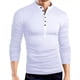 thumbnail image 3 of Playera Slim Fit Cuello Mao Con Botones Manga Larga De Moda, 3 of 8