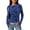 Royal Blue, variant on PRETTYGARDEN Women Long Sleeve Floral Mesh Tops Blouse Fall Trendy Boat Neck Ruched Fitted Shirt Going Out Date Outfits