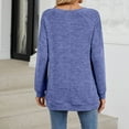 thumbnail image 4 of Drses Women's Round-Neck Long Sleeve Pleated Sweatshirt - Tunic Tops, 4 of 7